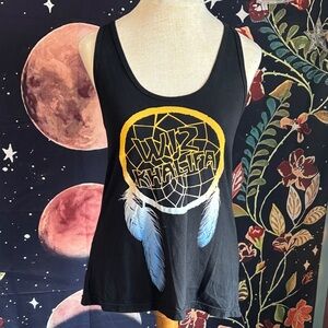 American Apparel Black Graphic Tank Top Wiz Khalifa